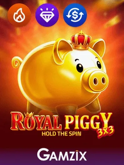 3x3 Royal Piggy Hold the Spin slot by Gamzix — Mr Pokies